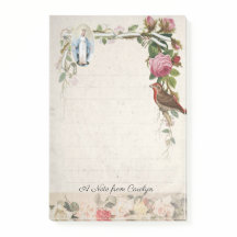 Katholische Jungfrau Mary Vintagen Rose Religiöse