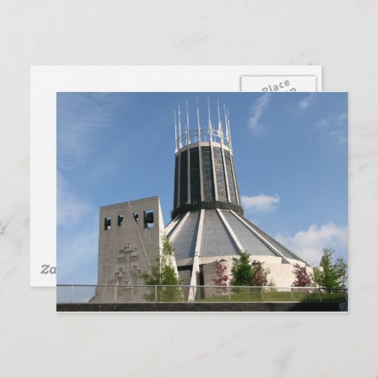 Katholische Kathedrale - Liverpool Postkarte (Vorne/Hinten)