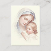 Katholische Kindertaufe Erinnerung an Heilige Kart Begleitkarte (Vorderseite)