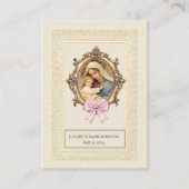 Katholische Kindertaufe Erinnerung an Heilige Kart Begleitkarte (Vorderseite)