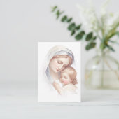 Katholische Kindertaufe Erinnerung an Heilige Kart Begleitkarte (Stehend Vorderseite)