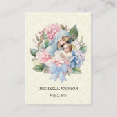 Katholische Kindertaufe Erinnerung an Heilige Kart Begleitkarte (Vorderseite)