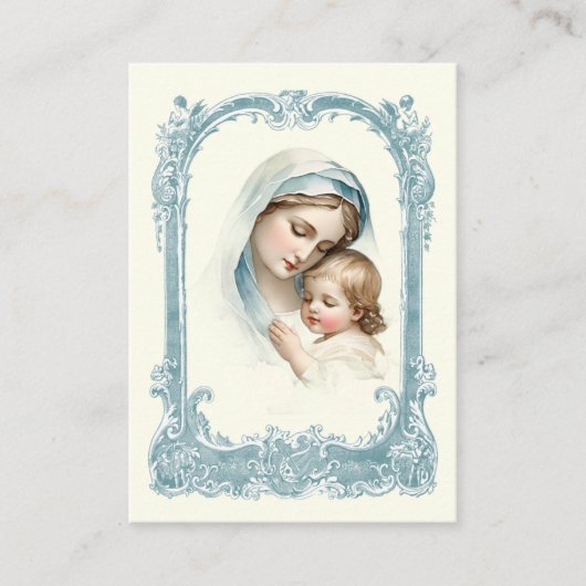 Katholische Kindertaufe Erinnerung an Heilige Kart Begleitkarte (Vorderseite)