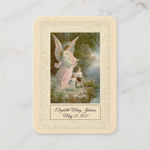 Katholische Kindertaufe Visitenkarte