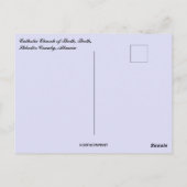 Katholische Kirche der Zehnten im Shkodër-Landkrei Postkarte (Rückseite)