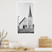 Katholische Kirche Nome Alaska 1921 Poster (Küche)