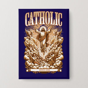 Katholische Kirche seit AD33 Traditionelle Button