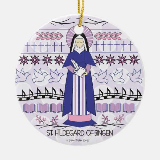 Katholische Kirche St. Hildegard von Bingen Keramik Ornament (Vorne)
