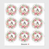 Katholische Kirche St. Therese Kranz Roses Aufkleber (Blatt)