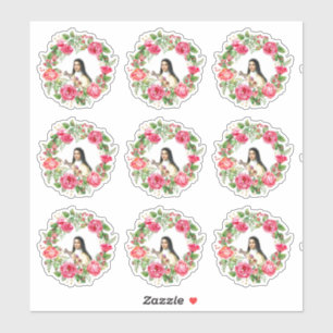 Katholische Kirche St. Therese Kranz Roses Aufkleber