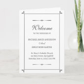 Katholische Kirchenhochzeitsprogramm Programm (Vorderseite)