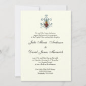 Katholische Klassik Elegant Religiöse Hochzeit Inv Einladung (Vorderseite)