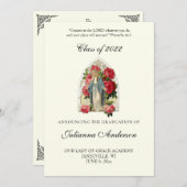 Katholische Klassik Eleganter religiöser Abschluss Einladung (Vorne/Hinten)