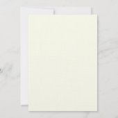 Katholische klassische Elegante Hochzeit Einladung (Rückseite)