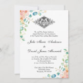 Katholische klassische Eukalyptus Religiöse Hochze Einladung (Vorderseite)