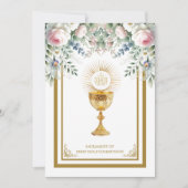 Katholische Kommune Floral Eucharist Einladung (Vorderseite)