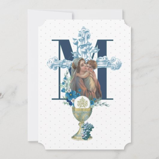 Katholische Kommune Jungfrau Mary Jesus Einladung (Vorderseite)