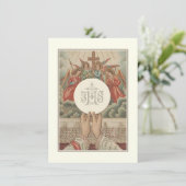 Katholische Kommunistische Priestermesse Eucharist Einladung (Stehend Vorderseite)