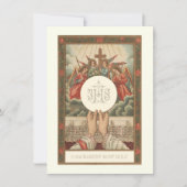 Katholische Kommunistische Priestermesse Eucharist Einladung (Vorderseite)