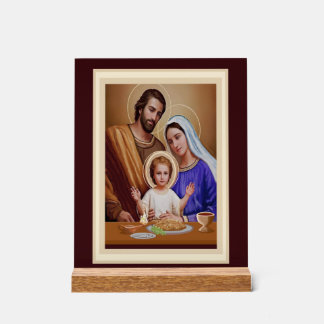 Katholische Kunst der Heiligen Familie Acrylschild