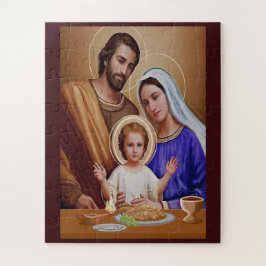 Katholische Kunst der Heiligen Familie Puzzle
