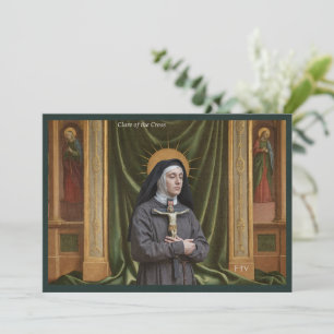 Katholische Kunst Heilige Karte Heilige Klara vo