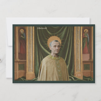 Katholische Kunst Heilige Karte | Heiliger Ethelwo