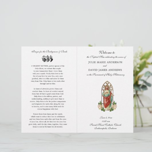 Katholische Lateinmesse Hochzeit Heiliges Herz Pro (Stehend Vorderseite)