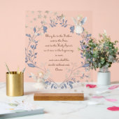 katholische Lobpreisung Acrylschild (Hochzeit)