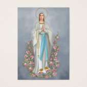 Katholische Lourdes Beerdigungskarte (Vorderseite)