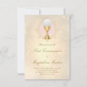 Katholische Mädchen erste Kommunionseinladung Einladung (Vorderseite)
