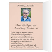 Katholische Maria Beerdigung Beileid Heilige Karte (Innen (Links))