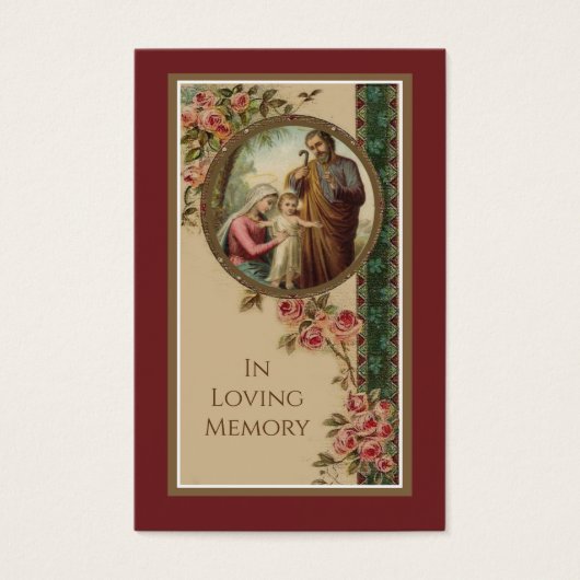 Katholische Maria Beerdigung Gedenkgebet Heilige K (Vorderseite)