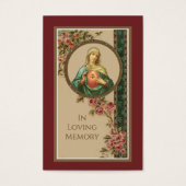 Katholische Maria Beerdigung Gedenkgebet Heilige K (Vorderseite)