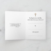 Katholische Maria Jesus Beileid-Massenkarte Karte (Innenseite)