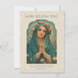 Katholische Maria Religiöse Vintage Blume