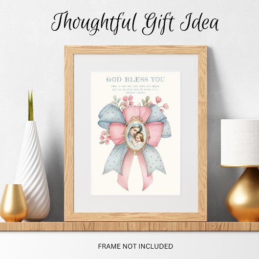 Katholische Maria und Jesus-Blumenschrift