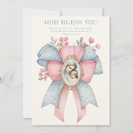 Katholische Maria und Jesus-Blumenschrift (Vorderseite)