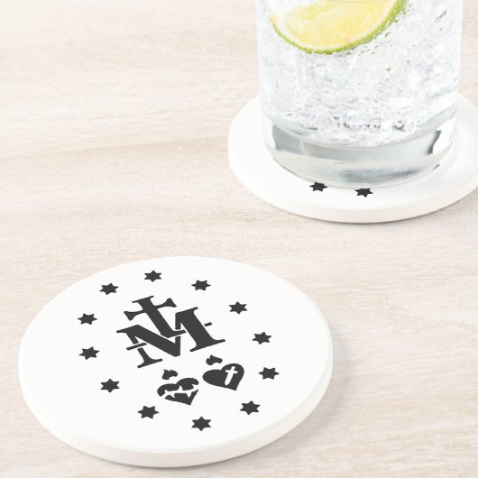 Katholische Maria Wundermedaille Religiös Getränkeuntersetzer