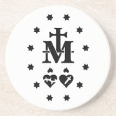 Katholische Maria Wundermedaille Religiös Getränkeuntersetzer (Vorne)