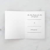 Katholische Masse, die Jesus Crucifix Heilige Drei Dankeskarte (Innenseite)