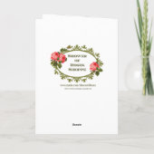 katholische Masse Jesus Altar Angebot Karte (Rückseite)