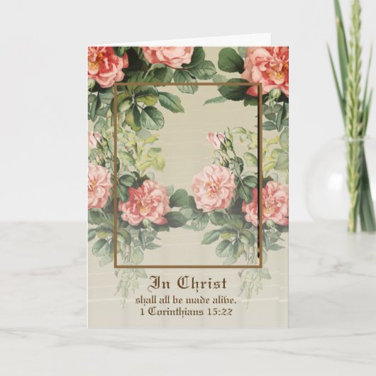 katholische Masse religiöses Beileid Angebot Karte (Vorderseite)