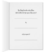 Katholische Massen bieten Beerdigung Beileid (Innen (Rechts))