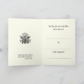 Katholische Messe, die Jesus den Eucharisten hält Karte (Innenseite)