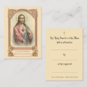 Katholische Messe, die Jesus Heilige Karten anbiet (Vorne/Hinten)