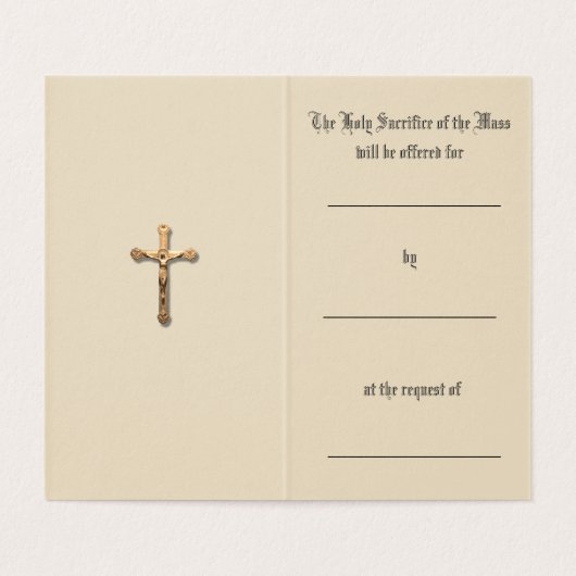 Katholische Messe Gebete Jesus Heilige Karten (Innenseite Aufgefaltet)