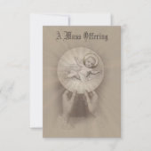 katholische Messe Gedenkstätte mit dem Baby Jesus Einladung (Vorderseite)