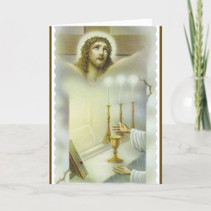 Katholische Messe Jesus Altar Opfergabe Karte
