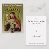 Katholische Messe mit Gebetskarte Visitenkarte (Vorne/Hinten)